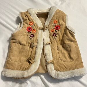 18m Faux Suede & Fur Lined Vest